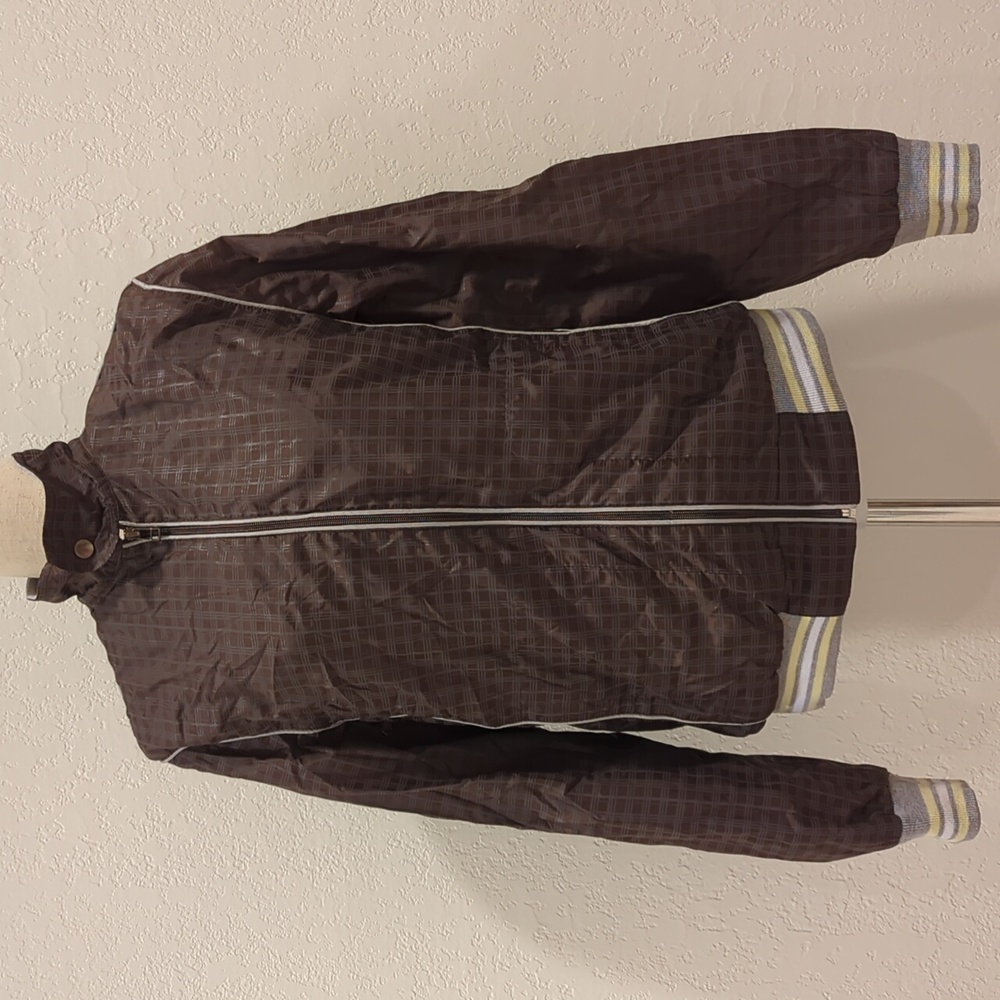Brown Plaid Windbreaker (S)